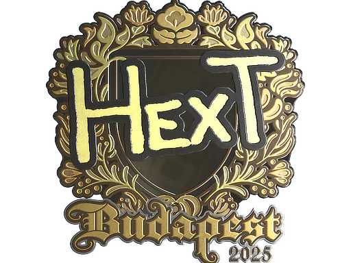 Sticker HexT (Gold) | Budapest 2025 - Preço e onde comprar no CS2