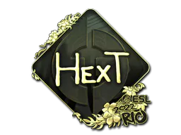 Sticker HexT (Gold) | Rio 2022 - Preço e onde comprar no CS2