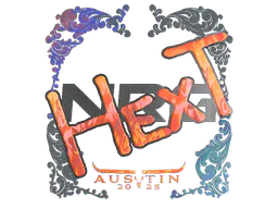 Sticker HexT (Holo) | Austin 2025 - Preço e onde comprar no CS2