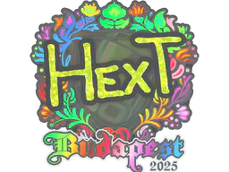 Sticker HexT (Holo) | Budapest 2025 - Preço e onde comprar no CS2
