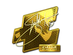 Sticker Hiko (Gold) | Atlanta 2017 - Preço e onde comprar no CS2