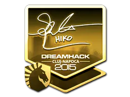 Sticker Hiko (Gold) | Cluj-Napoca 2015 - Preço e onde comprar no CS2