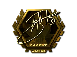 Sticker Hiko (Gold) | London 2018 - Preço e onde comprar no CS2