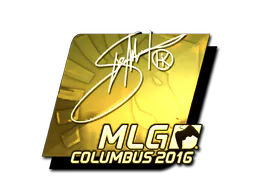 Sticker Hiko (Gold) | MLG Columbus 2016 - Preço e onde comprar no CS2