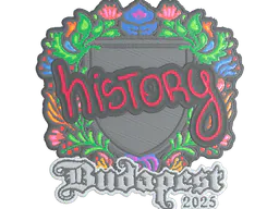 Sticker History (Embroidered) | Budapest 2025 - Preço e onde comprar no CS2