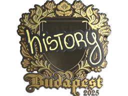 Sticker History (Gold) | Budapest 2025 - Preço e onde comprar no CS2