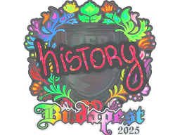 Sticker History (Holo) | Budapest 2025 - Preço e onde comprar no CS2
