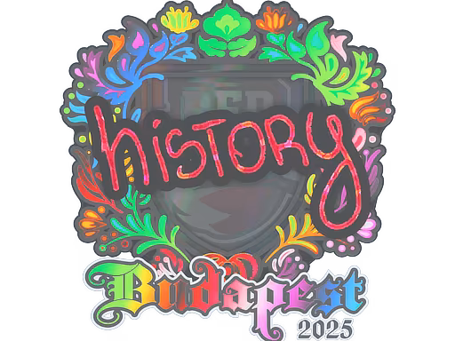 Sticker History (Holo) | Budapest 2025 - Preço e onde comprar no CS2