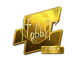 Sticker Hobbit (Gold) | Atlanta 2017 - Preço e onde comprar no CS2