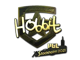 Sticker HObbit (Gold) | Stockholm 2021 - Preço e onde comprar no CS2