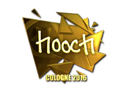 Sticker hooch (Gold) | Cologne 2016 - Preço e onde comprar no CS2