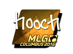 Sticker hooch (Gold) | MLG Columbus 2016 - Preço e onde comprar no CS2