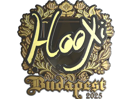 Sticker HooXi (Gold) | Budapest 2025 - Preço e onde comprar no CS2