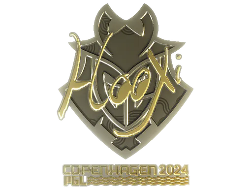 Sticker HooXi (Gold) | Copenhagen 2024 - Preço e onde comprar no CS2