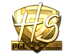 Sticker HS (Gold) | Krakow 2017 - Preço e onde comprar no CS2