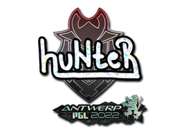 Sticker huNter (Glitter) | Antwerp 2022 - Preço e onde comprar no CS2
