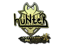 Sticker huNter (Gold) | Antwerp 2022 - Preço e onde comprar no CS2