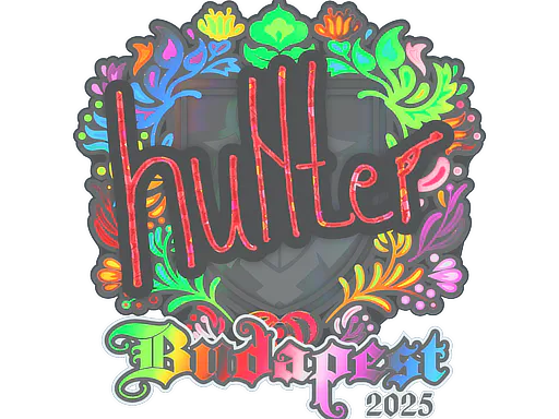 Sticker huNter- (Holo) | Budapest 2025 - Preço e onde comprar no CS2