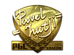 Sticker hutji (Gold) | Krakow 2017 - Preço e onde comprar no CS2