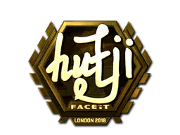 Sticker hutji (Gold) | London 2018 - Preço e onde comprar no CS2