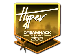 Sticker Hyper (Gold) | Cluj-Napoca 2015 - Preço e onde comprar no CS2