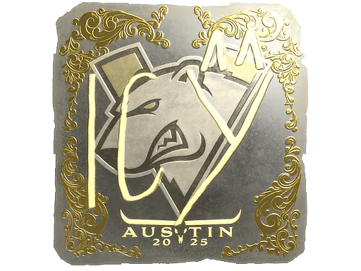 Sticker ICY (Gold) | Austin 2025 - Preço e onde comprar no CS2