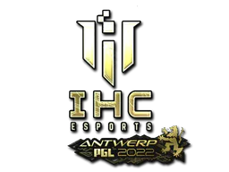Sticker IHC Esports (Gold) | Antwerp 2022 - Preço e onde comprar no CS2