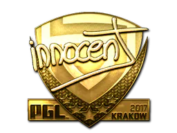 Sticker innocent (Gold) | Krakow 2017 - Preço e onde comprar no CS2