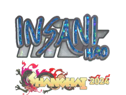 Sticker insani (Glitter) | Shanghai 2024 - Preço e onde comprar no CS2