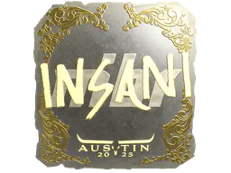Sticker insani (Gold) | Austin 2025 - Preço e onde comprar no CS2