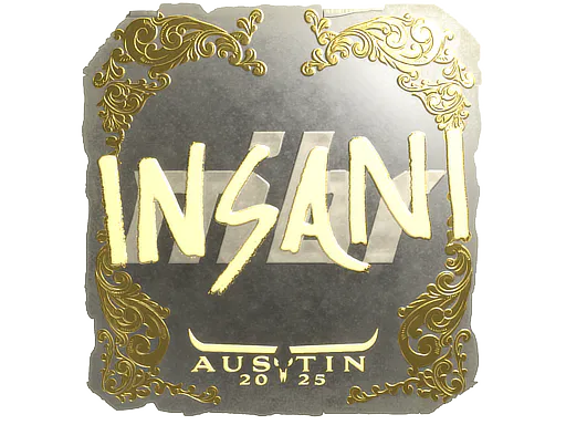 Sticker insani (Gold) | Austin 2025 - Preço e onde comprar no CS2