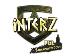 Sticker interz (Gold) | Stockholm 2021 - Preço e onde comprar no CS2