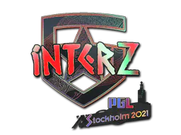 Sticker interz (Holo) | Stockholm 2021 - Preço e onde comprar no CS2