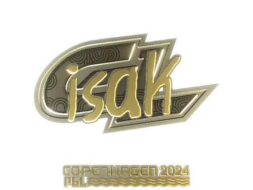 Sticker isak (Gold) | Copenhagen 2024 - Preço e onde comprar no CS2