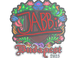 Sticker jabbi (Embroidered) | Budapest 2025 - Preço e onde comprar no CS2