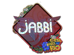 Sticker jabbi (Glitter) | Rio 2022 - Preço e onde comprar no CS2
