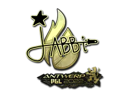 Sticker jabbi (Gold) | Antwerp 2022 - Preço e onde comprar no CS2
