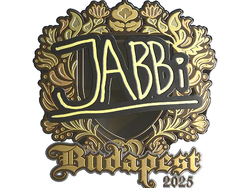 Sticker jabbi (Gold) | Budapest 2025 - Preço e onde comprar no CS2