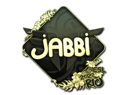 Sticker jabbi (Gold) | Rio 2022 - Preço e onde comprar no CS2