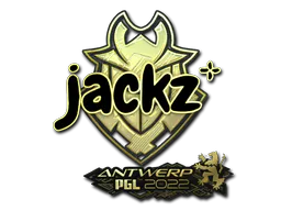 Sticker JaCkz (Gold) | Antwerp 2022 - Preço e onde comprar no CS2