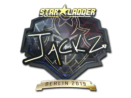Sticker JaCkz (Gold) | Berlin 2019 - Preço e onde comprar no CS2