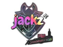 Sticker JACKZ (Holo) | Stockholm 2021 - Preço e onde comprar no CS2