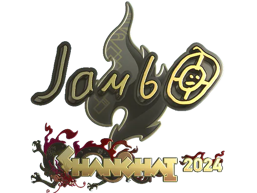 Sticker jambo (Gold) | Shanghai 2024 - Preço e onde comprar no CS2