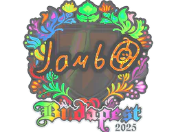 Sticker jambo (Holo) | Budapest 2025 - Preço e onde comprar no CS2