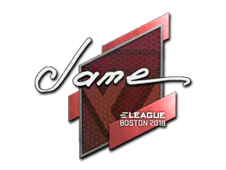 Sticker Jame | Boston 2018 - Preço e onde comprar no CS2