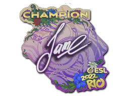 Sticker Jame (Champion) | Rio 2022 - Preço e onde comprar no CS2