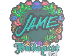Sticker Jame (Embroidered) | Budapest 2025 - Preço e onde comprar no CS2