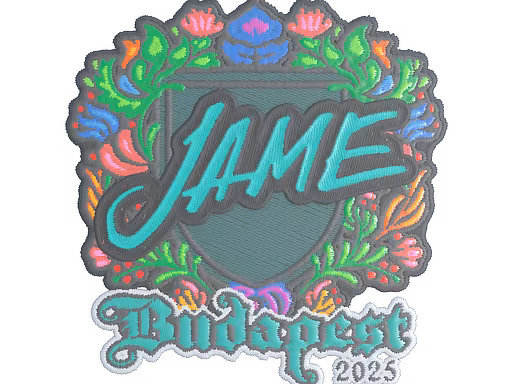 Sticker Jame (Embroidered) | Budapest 2025 - Preço e onde comprar no CS2