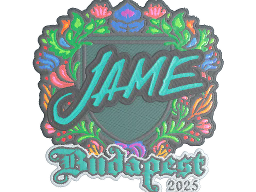 Sticker Jame (Embroidered) | Budapest 2025 - Preço e onde comprar no CS2