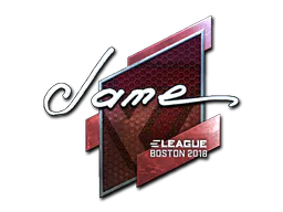 Sticker Jame (Foil) | Boston 2018 - Preço e onde comprar no CS2